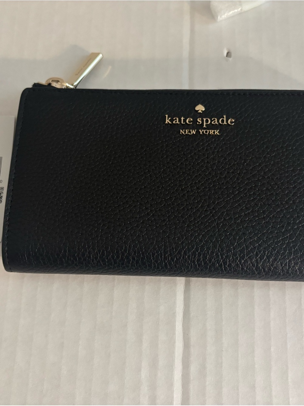 kate spade New York Large Black Slim L-Zip Wallet - Picture 7 of 10